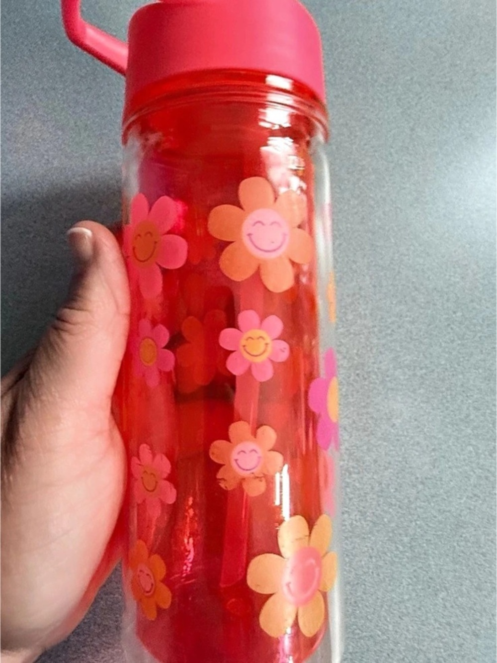 Floral Water Bottle Like New